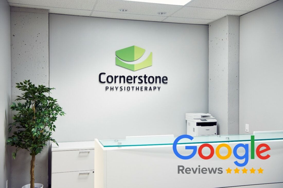 Cornerstone Physiotherapy Clinic showing Google 5-star rating
