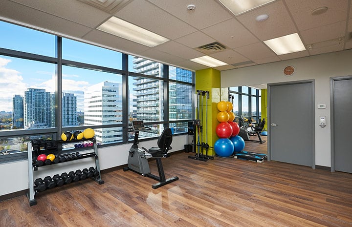 Cornerstone Physiotherapy North York clinic gym area