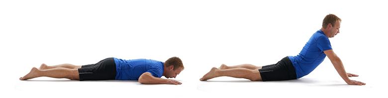 Press-up back extensions