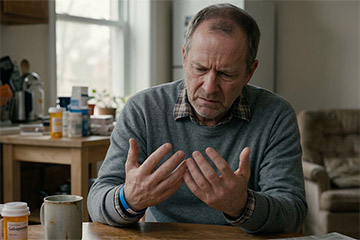 middle-aged-man-looking-at-his-hands-in-frustration-as-he-is-experiencing-cipn-following-cancer-treatment-preview
